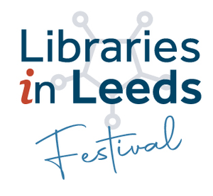 Libraries in Leeds Festival logo.